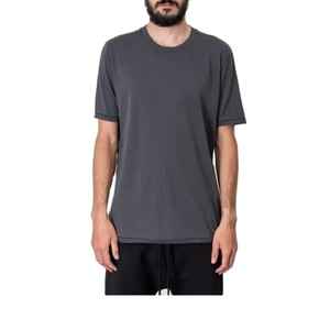 Camiseta en blanco de gran tamaño tejida de algodón 100% de peso pesado con cuello redondo personalizada de alta calidad para hombres transpirable de secado rápido - Product Image 6