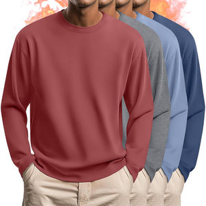 Chemise thermique respirante, étiquette privée personnalisée, vente en gros pour temps froid - Product Image 4