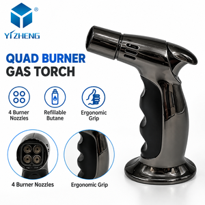 Briquet torche à <span class=keywords><strong>gaz</strong></span> YIZHENG YZ-231 en alliage de zinc, résistant à la chaleur, coupe-vent, flamme bleue, pour soudure, cigares, <span class=keywords><strong>camping</strong></span> - Product Image 2