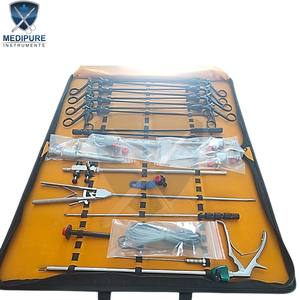 Juego de laparoscopia de cirugía general con tijeras, fórceps, portaagujas y trocares, instrumentos quirúrgicos de alta precisión - Product Image 6