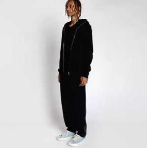 Sudadera con capucha con cremallera para hombre con forro polar, estilo cálido de invierno, fabricante OEM, sudadera con cremallera para hombre con capucha con cordón, marca personalizada - Product Image 1