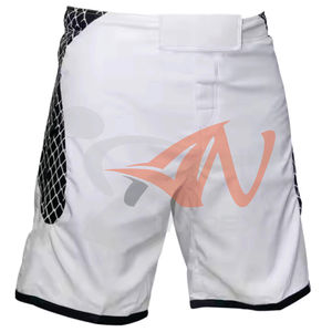 High Slit Fighting Elastic Waist Gym Wear Bjj Jiu Jitsu Kimono MMA <b>Shorts</b> <b>Black</b> Custom Sublimation with Stretch Feature - Product Image 3