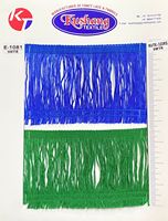 Frange en dentelle polyester de 100 cm de largeur, couleur personnalisée, pour robe latine, garniture de vêtement, textiles de maison, décoration de rideaux