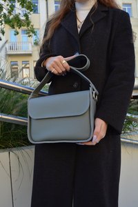 Sac à bandoulière vintage en cuir pour femmes Nouveau LCBB-0198 à longue sangle en cuir végétalien Fermeture à glissière - Product Image 5