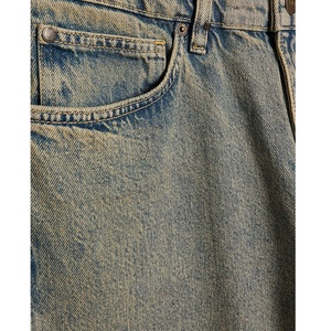 Jeans vintage en coton délavé à l'acide pour hommes, coupe large, style mode, avec effet usé, coupe droite, style charpentier, baggy, motif animalier, pour fabricants sur mesure - Product Image 4