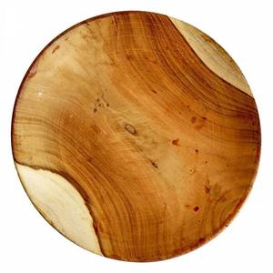 Assiette et vaisselle en bois fruits pour fête de mariage avec vaisselle taille différente et couleur bois naturel - Product Image 1