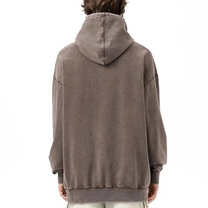 Sudadera con capucha de gran tamaño para hombre de alta calidad personalizada, ropa informal, tela polar mezclada de algodón, sudaderas con capucha al por mayor ODM OEM - Product Image 2