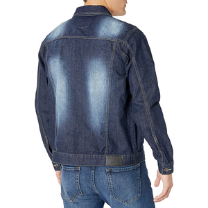 Veste en jean délavé à l'acide 100 % coton pour homme, avec logo personnalisé, style vintage, boutons recouverts, imprimée, pour l'extérieur - Product Image 6