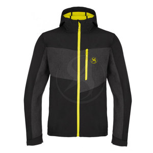 Veste coupe-vent respirante pour homme avec col montant, logo frontal, capuche, veste décontractée d'hiver, écologique, prix raisonnable - Product Image 1