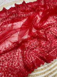 Màu Đỏ Ấn Độ Thiết Kế Mềm <span class=keywords><strong>Net</strong></span> <span class=keywords><strong>Saree</strong></span> Với Mới Nhất Ưa Thích Áo Độc Quyền Dân tộc Wedding Party Mặc Cái Nhìn Tuyệt Đẹp Phụ Nữ - Product Image 5