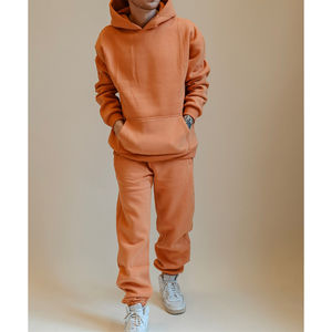 Ensemble deux pièces de jogging à logo personnalisé à la mode Ensemble pantalon de survêtement et sweat à capuche personnalisé Survêtement Ensemble 2 pièces pour femmes - Product Image 4