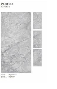 Proveedor Indio de Azulejos Porto Gris con Acabados Mate y Pulido para Diseños de Interiores Contemporáneos Disponibles para la Venta - Product Image 4
