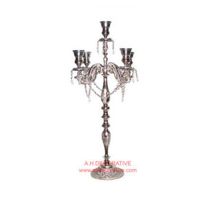 Aluminum Candelabra Restaurant & Hotels Floor and Entryway Decoration Use Handmade Candelabra with 5 Arms for <b>Lighting</b> <b>Shades</b> - Product Image 2