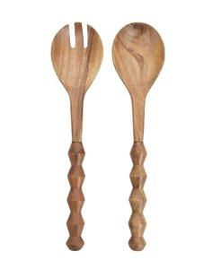 Couverts faits à la main de la meilleure qualité, cuillères à long manche en corne, cuillères à salade en corne pour la vaisselle, agate - Product Image 6