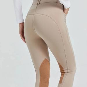 2025 nuevo diseño pantalones de montar a caballo 100% mallas de algodón para mujeres ropa ecuestre entrenamiento deportivo ropa de montar a caballo - Product Image 5