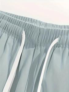 Ensemble de survêtements d'été 2 pièces pour hommes grande taille haute qualité 100% coton respirant à séchage rapide vêtements de sport - Product Image 2