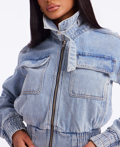 Chaquetas Vaqueras de Invierno para Mujer, Tejidas, con Cierre, Largo Regular, Mangas Largas, Ecológicas, Reversibles, Transpirables, de Algodón de Alta Calidad - Product Image 3