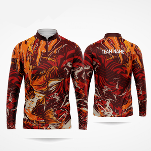 2025/2026 maillot de pêche personnalisé pour hommes haute qualité à manches longues chemise d'été 100% coton Polyester grande taille Wader pêche personnalisée - Product Image 3