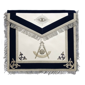 Masonic Grand Lodge Past Master Delantal Bordado a mano Lingote Delantal masónico - Product Image 1