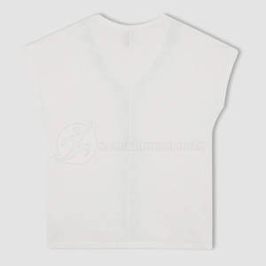 T-shirt à séchage rapide de couleur unie pour femmes dernière conception avec impression bouffante pour vêtements de plein air d'été - Product Image 2