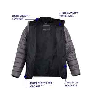 Vestes matelassées de haute qualité pour hommes, très vendues, chaudes, pour l'extérieur, veste d'hiver classique, vestes matelassées légères pour hommes - Product Image 5