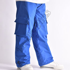 Pantalones deportivos de invierno de poliéster 100% personalizados a prueba de viento 20K impermeable holgado esquí snowboard pantalones cremallera de talla grande para exteriores - Product Image 5