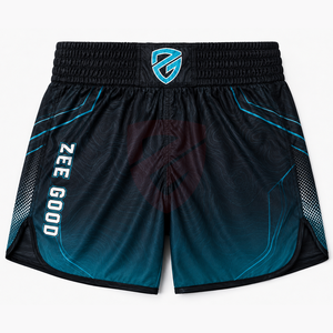 Pantalones Cortos Personalizados de Muay Thai para Boxeo, Kickboxing, Entrenamiento, Gimnasio, para Hombres y Mujeres, Sublimados, para MMA - Product Image 1