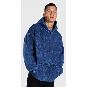 เสื้อฮู้ดแขนยาวสำหรับผู้ชาย, เสื้อสวมหัวเสื้อ100% กันลมระบายอากาศผ้าฝ้าย - Product Image 1