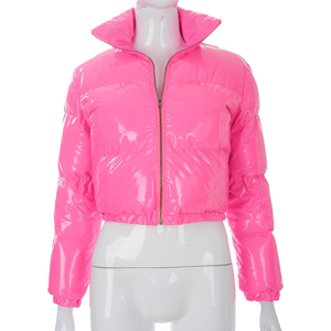 Veste matelassée courte personnalisée de haute qualité en gros, respirante, vêtements d'hiver personnalisés en gros, veste matelassée pour femmes - Product Image 1