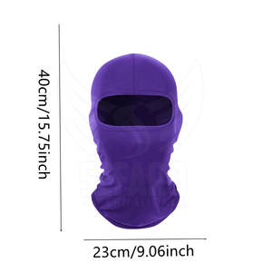 Venta caliente Precio barato Pasamontañas Cantidad a granel Pasamontañas de color sólido Pasamontañas unisex de alto grado - Product Image 2