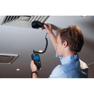 Thermo-anémomètre Chauvin Arnoux CA 1227 avec double affichage rétroéclairé et mesure du débit Enregistreur à palettes rotatives - Product Image 2