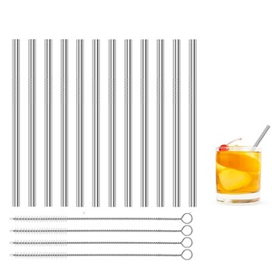 High Quality Eco Friendly <b>Reusable</b> Metal <b>Straw</b> <b>Reusable</b> Best Quality Stainless Steel <b>Reusable</b> Drinking <b>Straws</b> - Product Image 1