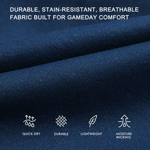 ชุดกีฬาเบสบอลซอฟต์บอลแบบระบายอากาศได้ดี กางเกงทรงหลวม ลายทางพิมพ์แบบซับลิเมชั่น โพลีเอสเตอร์ 100% ป้องกันแบคทีเรีย แห้งเร็ว - Product Image 4