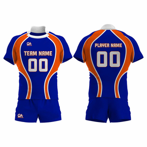 Uniformes de rugby para hombre de primera calidad de tendencia superior, uniforme de fútbol de buena venta ajustado de fábrica con impresión de logotipo personalizado - Product Image 1