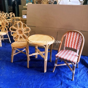 Chaise Enfant en Rotin Naturel Faite à la Main pour Location de Fêtes d'Anniversaire et Événements Enfants – Vente Directe Usine - Product Image 2