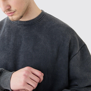 Sudaderas de Invierno para Hombre con Lavado Ácido, Poliéster/Algodón, Corte Regular, Ecológicas, Transpirables, Bordadas, Ropa Deportiva, Ropa Casual - Product Image 5