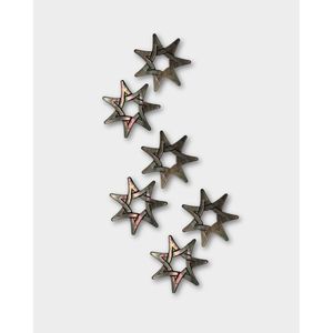 Estrella de Siete Puntas en Forma de Heptagrama, Nácar Negro, Material para Manualidades - Product Image 1