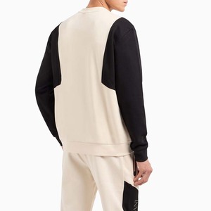 2 piezas de chándal de cuello redondo de bloque de Color para hombre, ropa de calle transpirable de invierno, chándal con capucha, cierre de cordón 2 1 impreso - Product Image 2