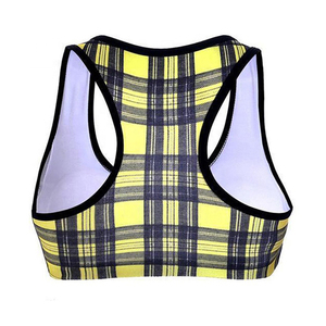 Soutien-gorge de sport pour femme, imprimé par sublimation personnalisée, design simple, maintien élevé, logo frontal, en Spandex/nylon, séchage rapide, respirant - Product Image 2