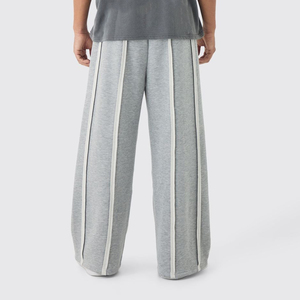 OEM/ODM 100% pantalons pour hommes lavés sur mesure en coton avec logo sérigraphié lourd 500GSM pantalon vierge surdimensionné pour hommes - Product Image 3