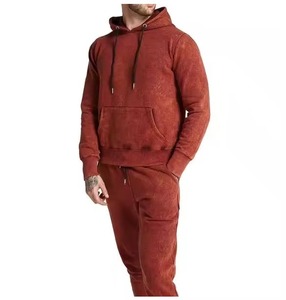 Chándal de alta calidad para hombre, chándal de Jersey de tamaño personalizado hecho a medida, chándal lavado con ácido a precio barato al por mayor - Product Image 1