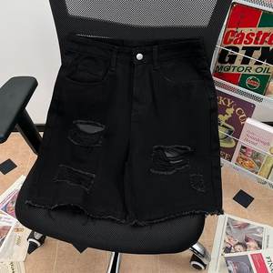 Nuevos pantalones cortos de mezclilla hechos a medida para mujer Pantalones cortos transpirables de algodón 100% de alta calidad - Product Image 3