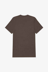 T-shirt à manches courtes en coton marron pour homme, col rond, uni, coupe confortable, pour l'approvisionnement mondial et le commerce de gros - Product Image 5
