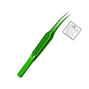 Venta al por mayor Fórceps corneales Color verde recubierto Colibri Eye Instrumentos quirúrgicos 0,12mm 1x2 dientes hechos de acero y metal - Product Image 2