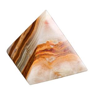 Figurine de pyramide en onyx artisanale pour la décoration de la maison, pierre de 1,5 pouce pour la méditation, le Feng Shui, le bureau - Product Image 1
