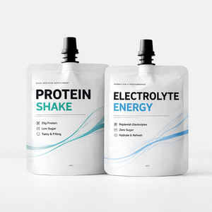 Custom Print Special shaped Beverage <strong>Milk</strong> Bag Plastic Packaging Jelly Suction Nozzle Top Spout <strong>Pouch</strong> - Product Image 3