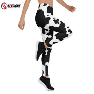 Leggings de yoga pour femmes en vente chaude, solides, extensibles dans les quatre sens, respirants, grande taille, imprimés personnalisables, taille haute, pour la salle de sport - Product Image 5