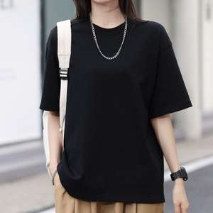 Primavera Verano ropa de lujo para mujer Wholes señoras ropa de alta calidad Camisetas Camiseta 100% algodón de manga corta para mujer - Product Image 3