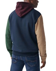 Sudadera con Capucha para Hombre 100% Algodón, Estilo Urbano Oversize, Hombros Caídos, Sudadera con Capucha Gruesa con Bloques de Color para Hombre - Product Image 2