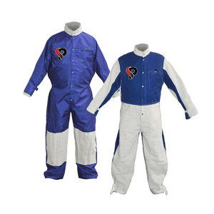 Traje de chorro de arena, mono de soldadura, pantalón de cuero y chaquetas de soldadura, traje de chorro de arena, monos de seguridad - Product Image 5